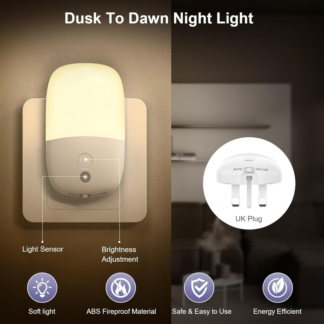 超薄小夜灯跨境新品小夜灯无极调光小夜灯可调光led灯可折叠插脚