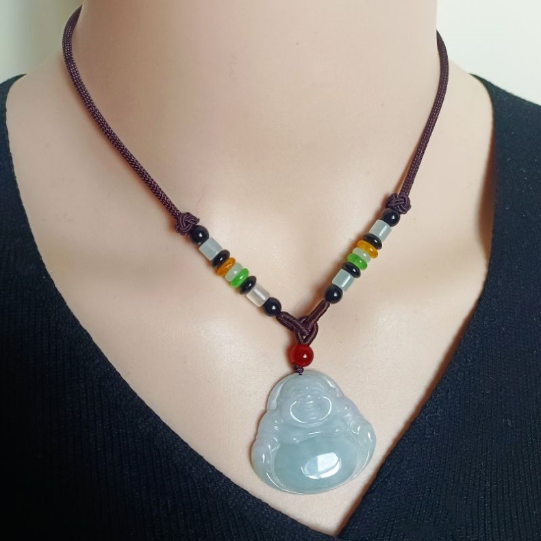 Mặt dây chuyền ngọc bích Phật Di Lặc tự nhiên Myanmar A chính hãng có chứng chỉ — Chứng chỉ Đại Phật số 2731. 44.8X50.8x10mm, 2726 số 46.8X50.3X12.2mm, 2729 Đại Phật 47.2X53.7X12.1mm, Chứng chỉ Phật lớn số 2727 49X53X12.2mm chi tiết 15