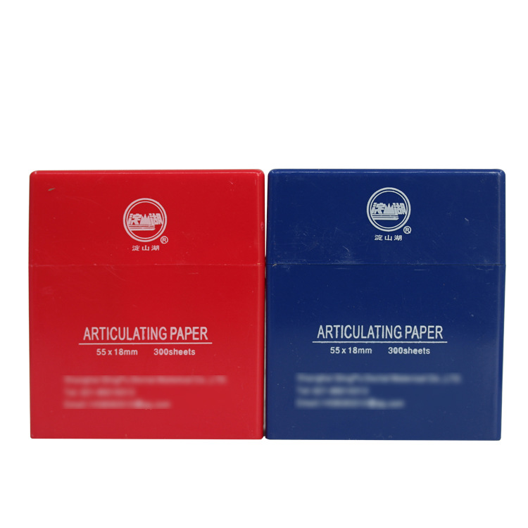 Shanghai Qingpu papel mordedura Azul Rojo papel mordedura dental Dental materiales dentales 300 unids/caja