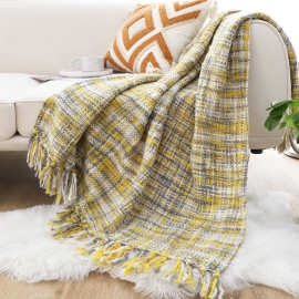 跨境热卖酒店装饰毯盖毯成人民宿床尾毯午睡办公室毯客厅沙发毯子