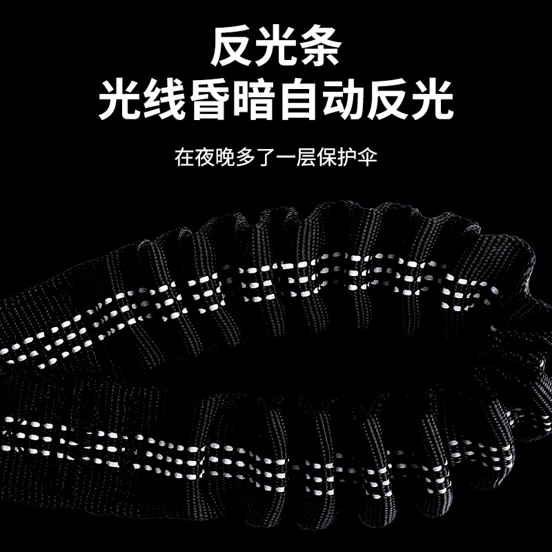 Nuevo retráctil de absorción de choque para mascotas cuerda de tracción coche reflexivo perro de seguridad caminando cuerda perro correa de tracción en stock al por mayor