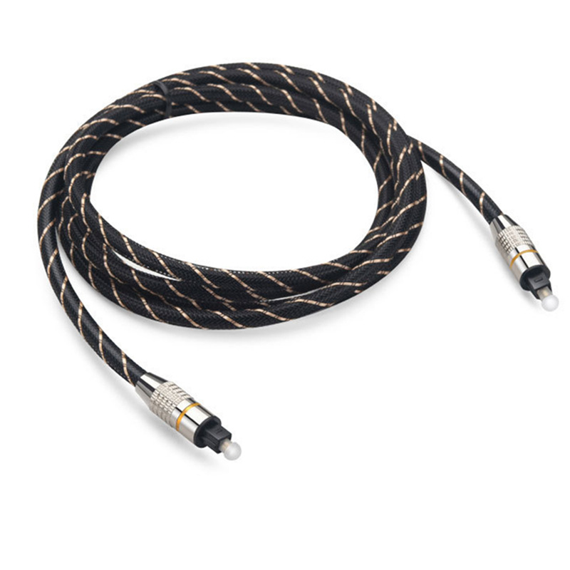 OD6.0 square port digital optical fiber audio cable TV audio amplifier fiber optic cable square port audio adapter cable 2