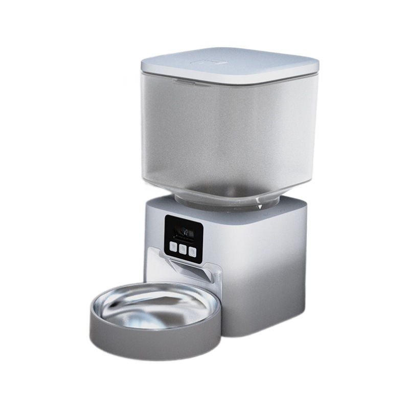 Cubo de Rubik Alimentador inteligente para mascotas Alimentador automático para gatos Tiempo de comida para gatos Aplicación inteligente cuantitativa Cuenco para gatos Cuenco para perros