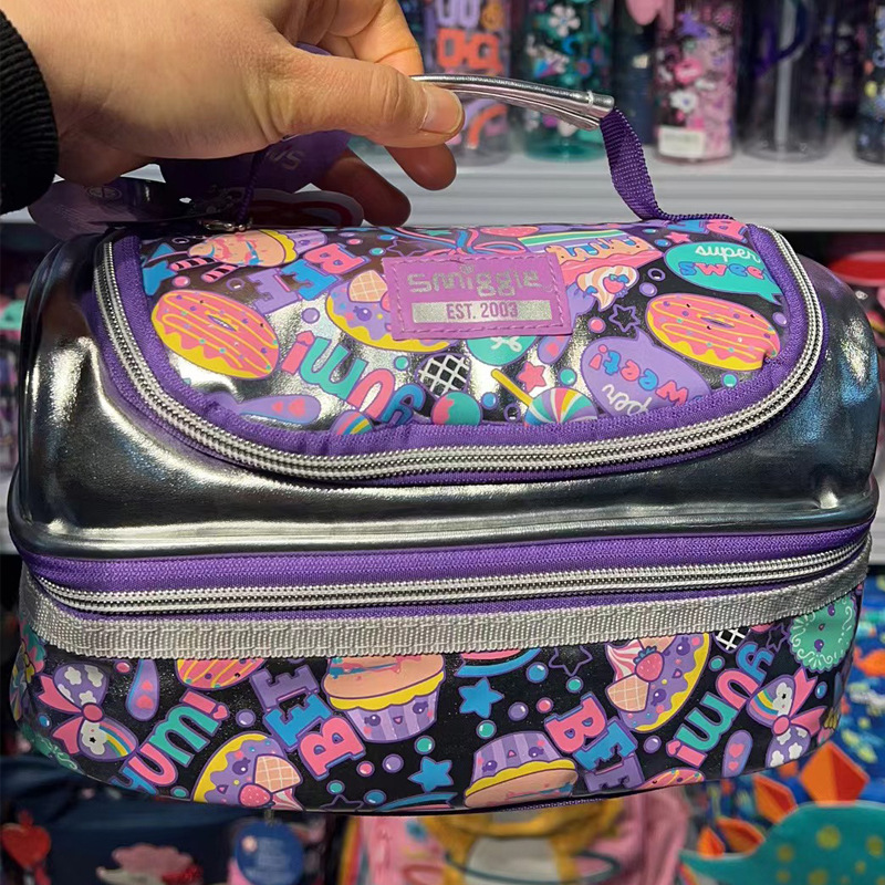 Cadena especial Bolsa de comida australiana smiggle Bolsa de almuerzo para niños de primaria y secundaria Bolsa de almuerzo para estudiantes Bolsa de almuerzo para estudiantes Bolsa de bocadillos al aire libre