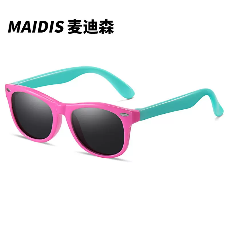 杰特503厂家批发米钉儿童太阳镜TR硅胶超轻潮童户外拍照偏光墨镜