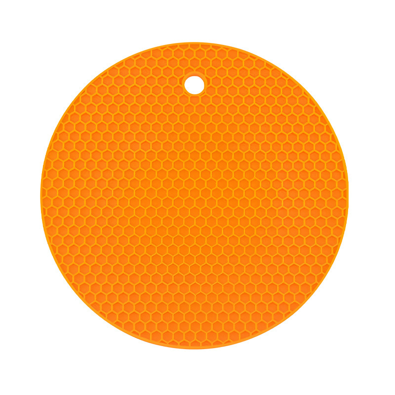 실리콘 벌집 원형 냄비받침 두꺼운 주방 테이블 매트