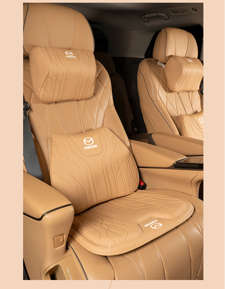 Suitable for Mazda Axela 3/Cx-4/5/8 Atez Cx30 Seat Cushion, Universal Headrest and Waist Support for All Seasons