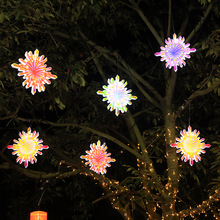 led灯节日工程亮化树上氛围灯户外防水烟花礼炮景观灯挂树七彩灯