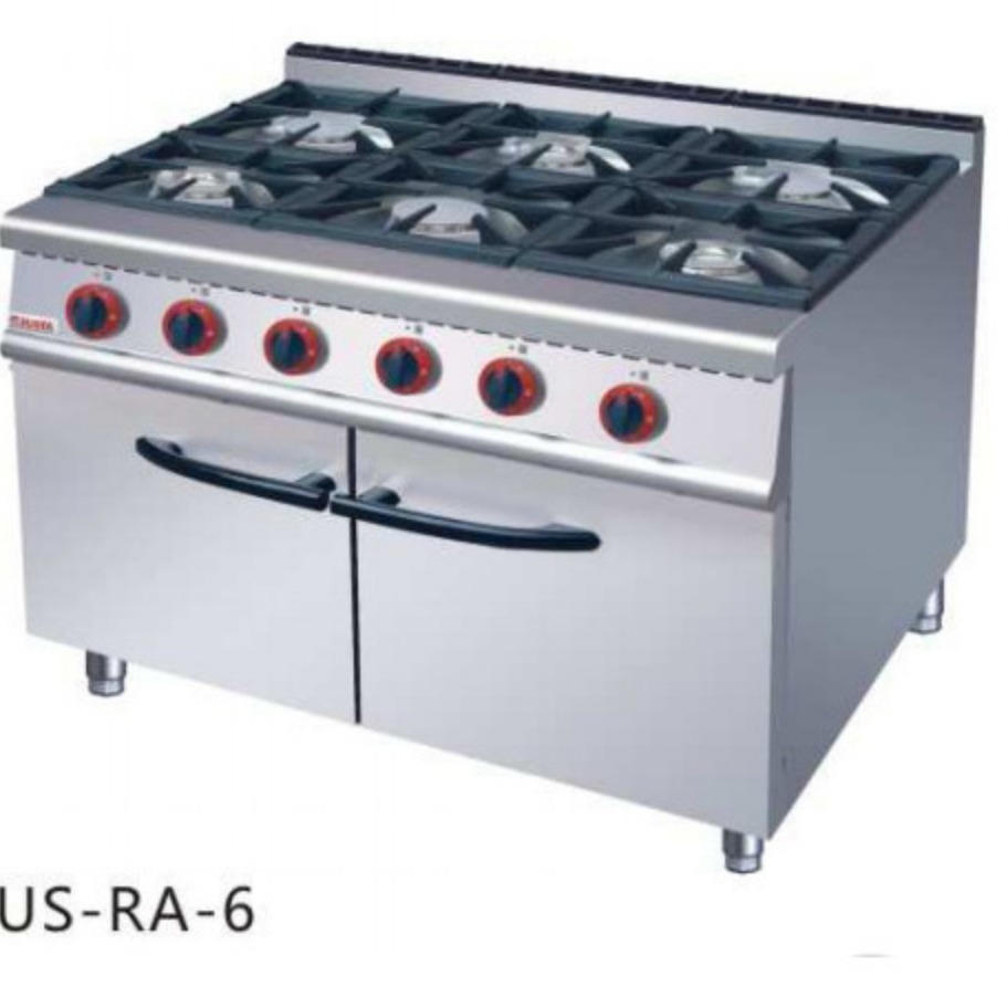 销售佳斯特JUSTA六头燃气煲仔炉连柜座ZH-RA-6西餐煲仔炉商用