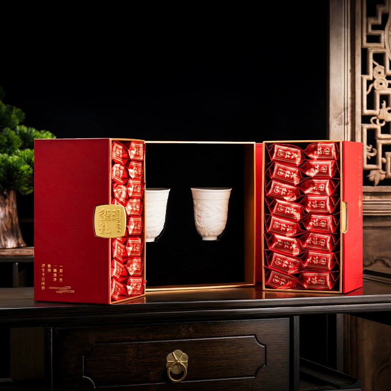 Прямая поставка с фабрики Wuyi рок-чай Dahongpao чай Jin Junmei Подарочная коробка для отправки изысканного suet Нефритовый Дракон Феникс Кубок