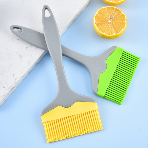 Silicone oil brush large wide mouth split oil brush Zibo barbecue brush food grade high temperature resistant brush factory
