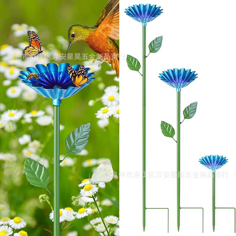 春の売れ筋屋外公園庭庭蜂の花給水器鉄製羊飼いフック吊りロッド地面プラグ防水|undefined