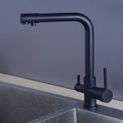 Cross-border all-copper three-in-one water purifier kitchen faucet hot and cold household sink faucet sink sink faucet