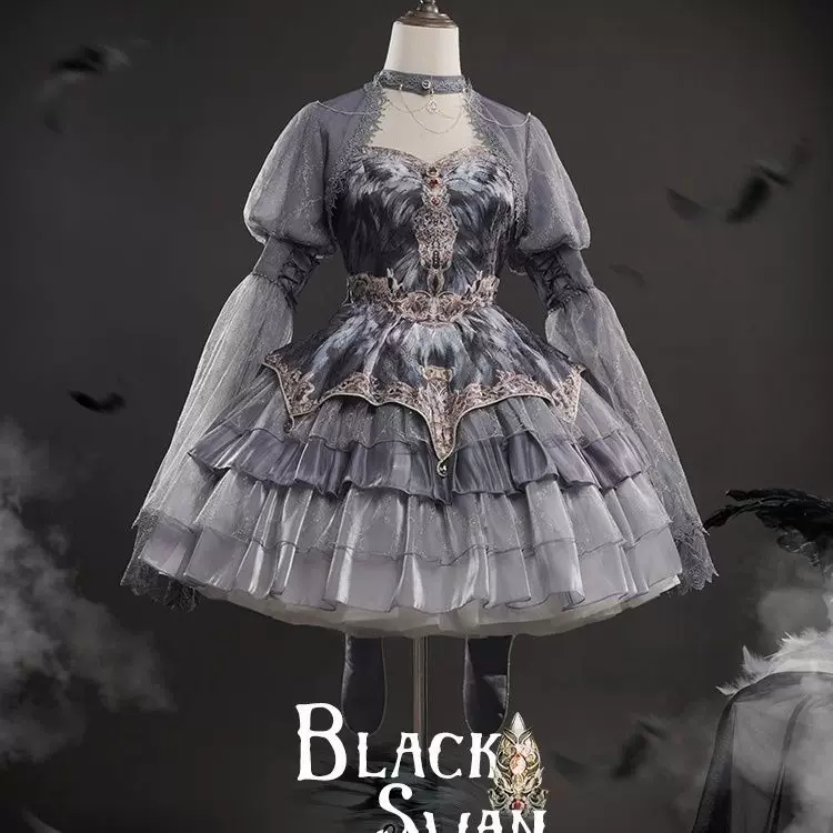 Dress, swan, Lolita style
