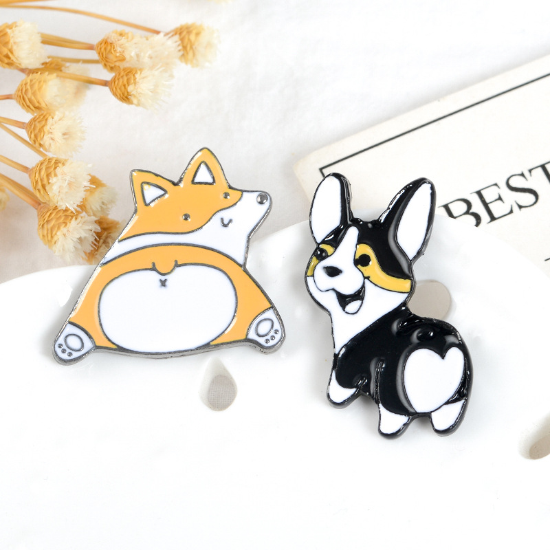 Daily Occasion Cartoon Style Pin Animal Alloy Stoving Varnish Unisex Brooches