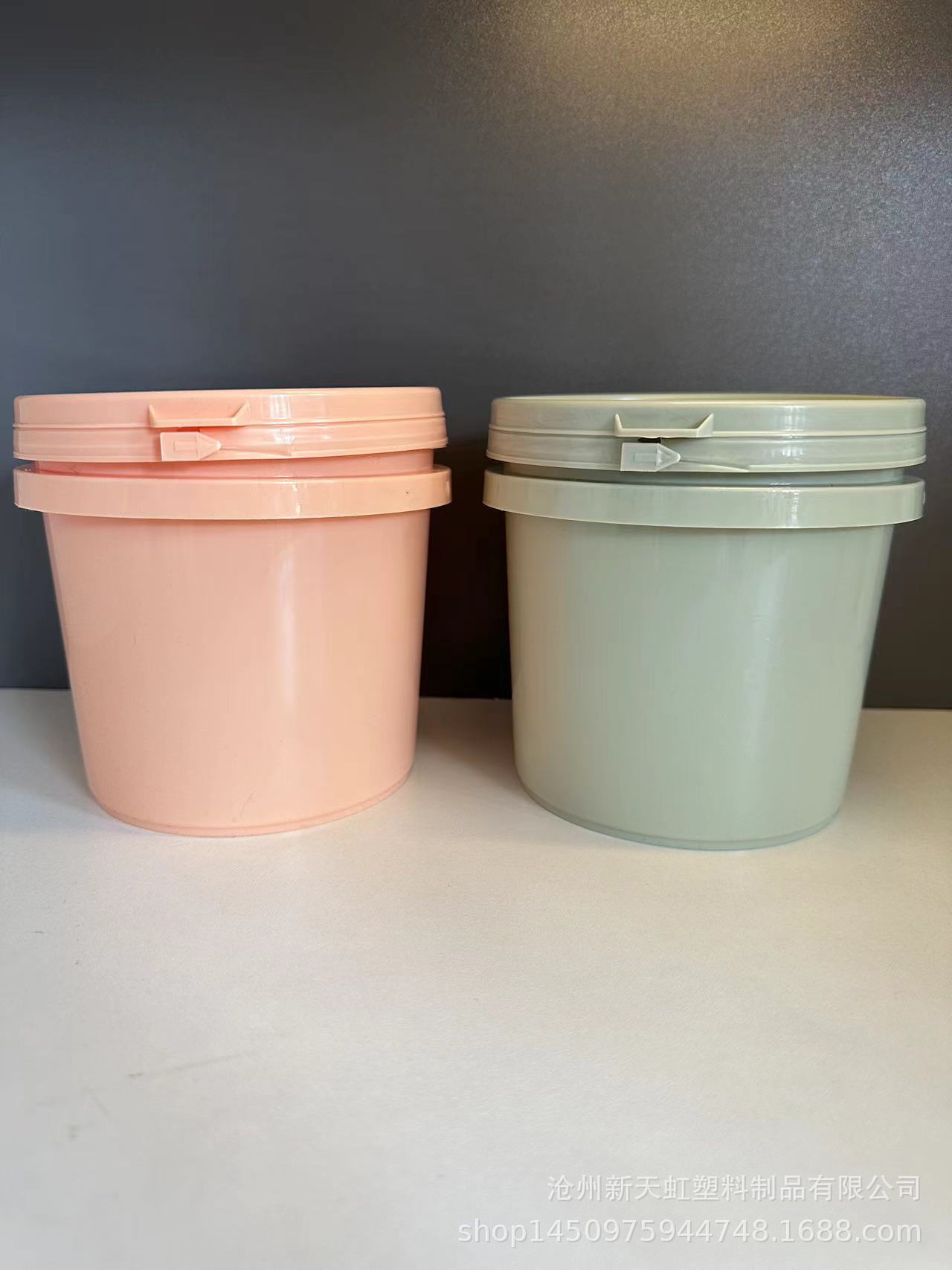 1升爆炸盐桶1升洗衣凝珠桶粉剂桶泡泡粉桶塑料桶耐高温高温耐受