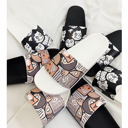  New Slippers for Women Summer Fashion Outerwear Slippers Korean Style Personalized Home Outdoor Beach Couple Sandals Slippers