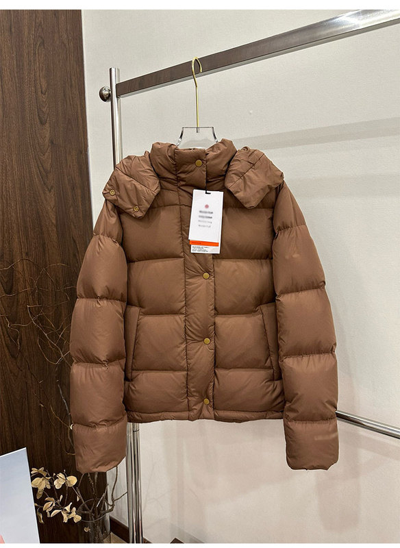 纯原版本 冬季lulu五格羽绒服90白鸭绒可拆帽加厚保暖短款女外套|undefined