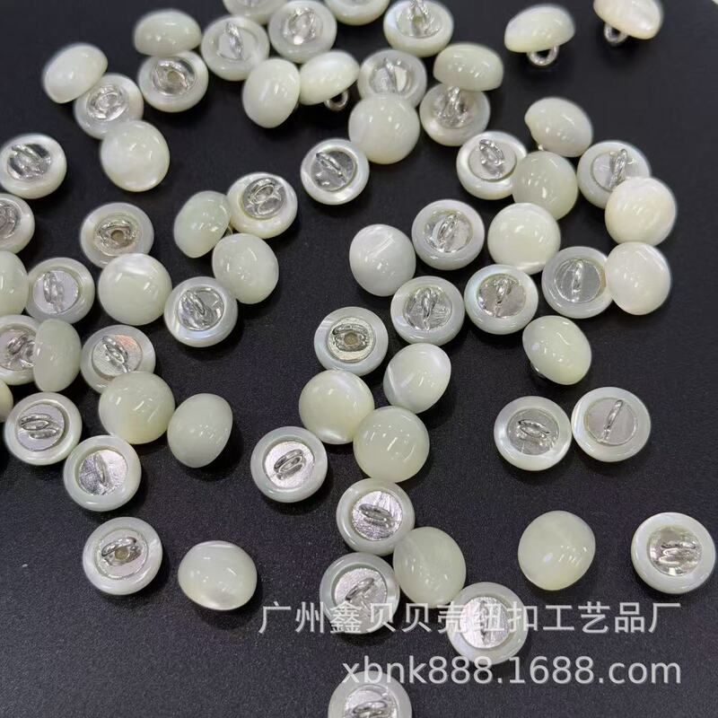 Silver Mushroom Button Cardigan Sweater Shirt Windbreaker Women's Coat Texture