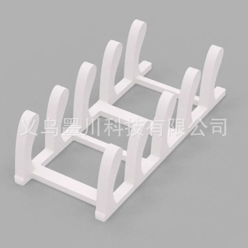 Cross-border new product: 3D printed 4-slot pot lid rack, pot lid and cutting board storage rack, kitchen pot lid storage and display divider