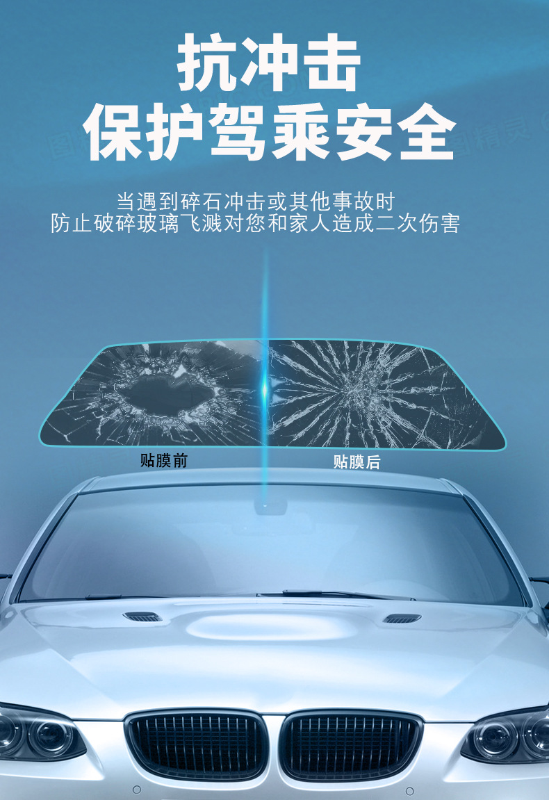 Beauty shop specializes in purple light dazzling car film, high-definition high-insulation car film, sun protection and explosion-proof car film wholesale