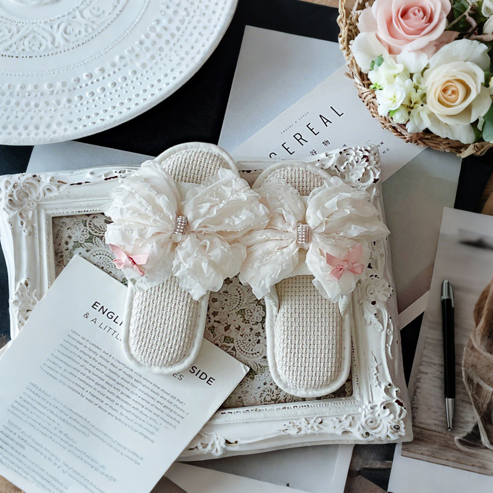 두꺼운 밑단 물떼새 격자 + 활 - (흰색 + 다이아몬드 + 2 섹션)