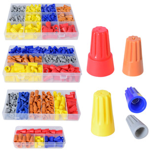 Spring type spiral crimping cap rotary closed terminal wire connector quick terminal crimping cap suit