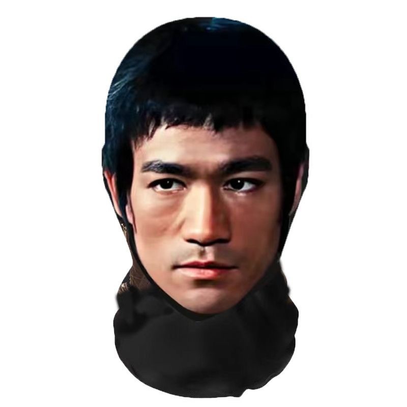 新款3D仿真人明星人脸装扮头套派对装饰面罩明星全脸搞笑网纱头套|undefined