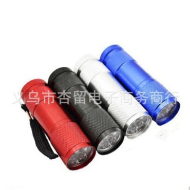 Фонарь УФ 9LED с фиолетовым светом 395 нм для проверки валют, миниатюрный, с девятью светодиодами, для УФ-отверждения масок и тестирования флуоресцентных веществ