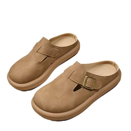 Stylish, Versatile Birkenstock Closed-Toe Slippers for Women – Casual Wear for Spring/Summer, Vintage Design, Easy-Step-On Style Perfect for Pregnant Moms