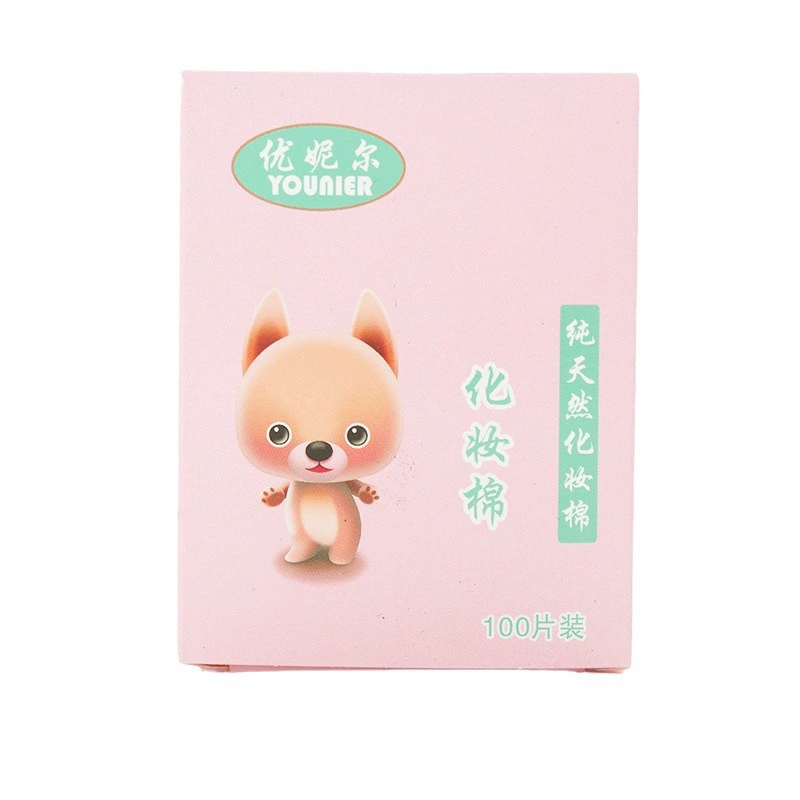 Униэль Cotton wipes, тонкие влажные ватные диски, 100 штук, оптом