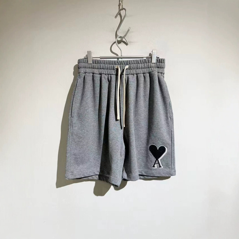 Am's Niche Designer Model 2026Aw Heavyweight Heart-Shaped 3D Embroidery Casual Sports Shorts Retro Style Pants Am's Niche Designer Model 2026Aw Heavyweight Heart-Shaped 3D Embroidery Casual Sports Shorts Retro Style Pants
