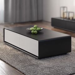 W! Modern Minimalist Coffee Table - New High-end Light Luxury Scandinavian Style, Suitable for Small and Large Apartments, Living Room Home Use, Minimalist Floor Standing Coffee Table