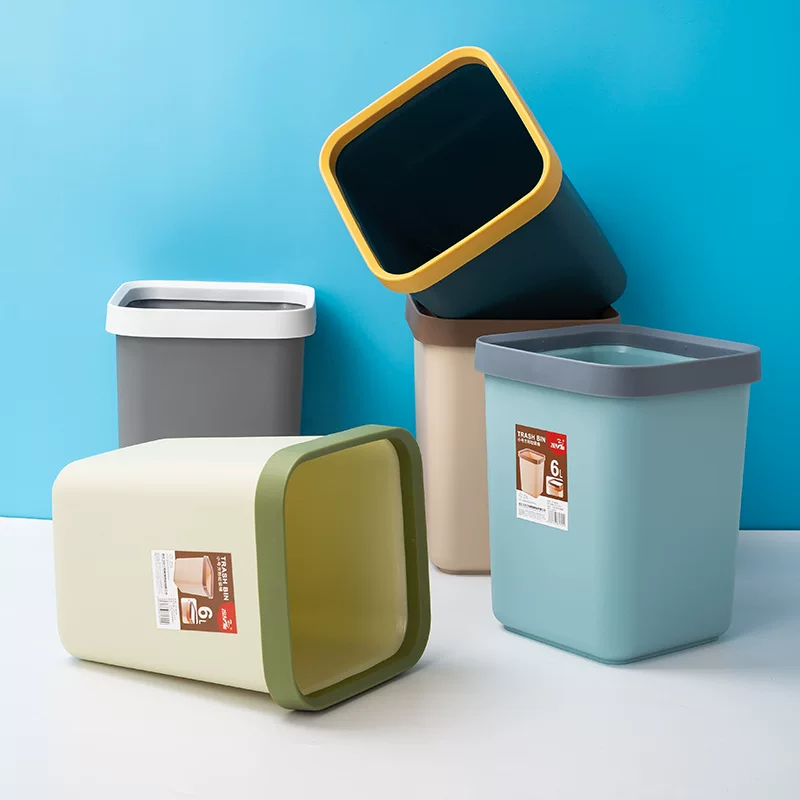 Square garbage can, increased thickness, color