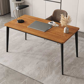 厂家简易电脑桌办公桌钢木书桌简约现代洽谈桌家用卧室客厅学习桌