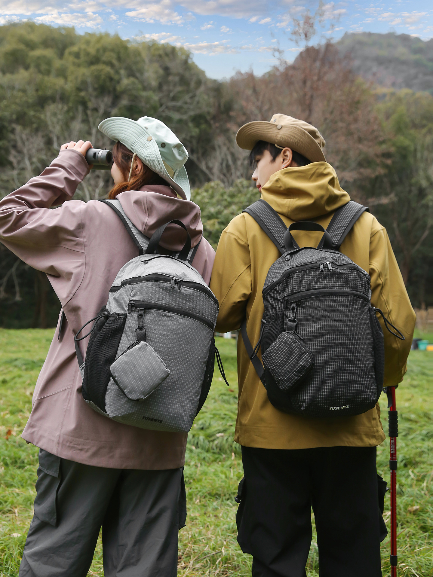 2026 New Mountain-Style Outdoor Hiking Bag, Water-Repellent Nylon Large-Capacity Backpack, Casual Versatile Trendy Backpack