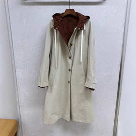 2025早秋新款精致优雅气质显瘦随性休闲时髦慵懒百搭双面穿风衣