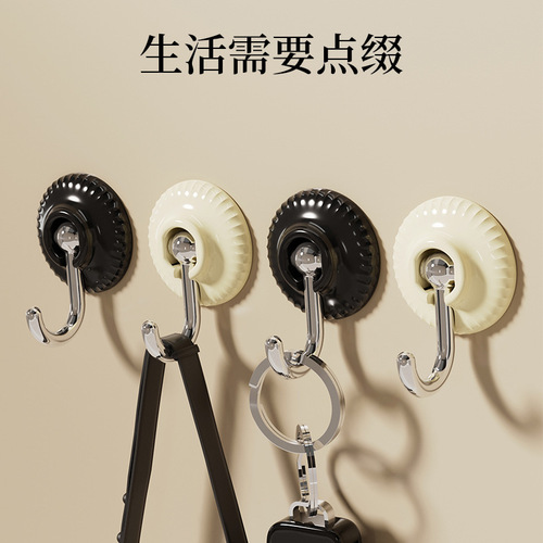 Modern minimalist style punch-free hook, traceless strong adhesive hook, load-bearing wall behind door, bathroom kitchen hook