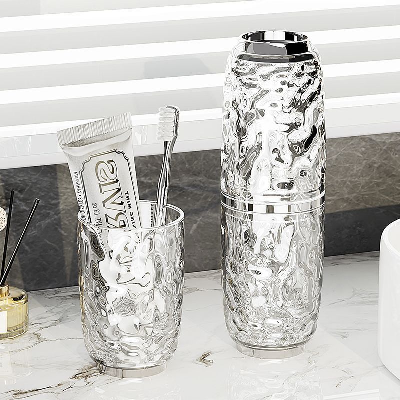 Juego de lavado de viaje de alto valor Cuchillo de enjuague bucal Cuchillo de dientes Taza de lavado conveniente Cazolero de dientes Juego de dientes Caja de almacenamiento de cepillos de dientes