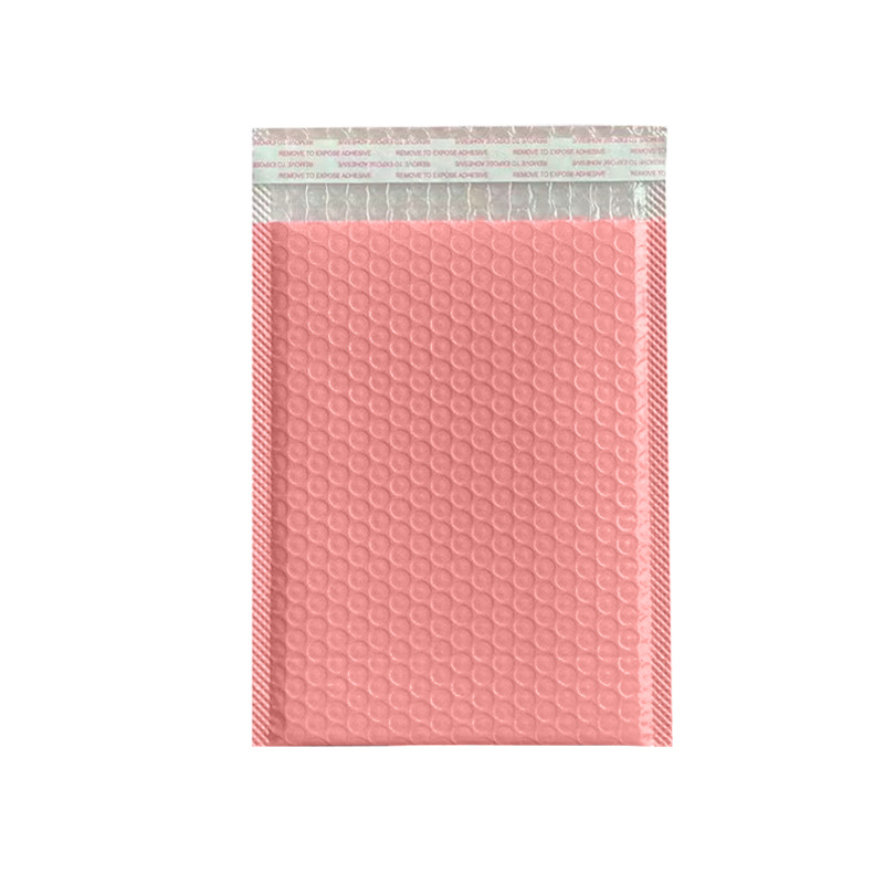 Bolsa de burbujas de película de coextrusión rosa Bolsa de espuma a prueba de golpes y a prueba de presión Bolsa autoadhesiva Bolsa de embalaje exprés Bolsa autoadhesiva engrosada