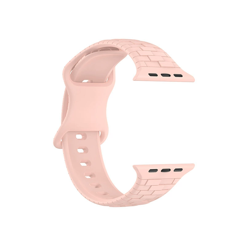 Подходит для Apple Ultra 2 ремешок из силикона с кирпичной текстурой, Apple Watch9, силиконовый браслет с восьмизначной пряжкой