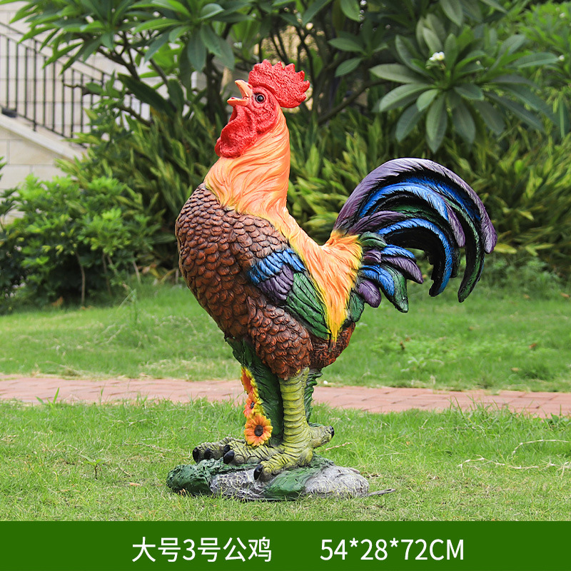 玻璃钢公鸡母鸡雕塑 thumbnail 25