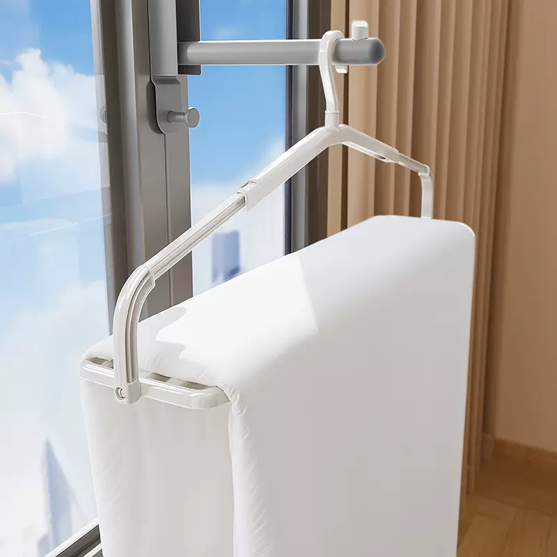 日式大衣架晒被子床单家用可伸缩杆加长大号阳台晾晒被套浴巾衣挂