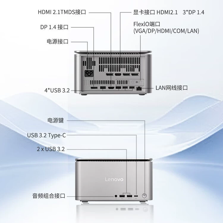 Lenovo ThinkCenter Ultra Аль Юань Ци черный Wukong Myth AIPC мини настольный системный блок