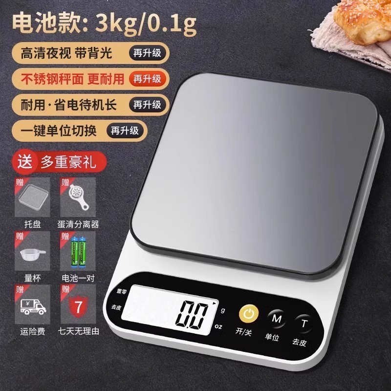 [고급모델] 스테인리스 배터리 3kg + 0.1g..
