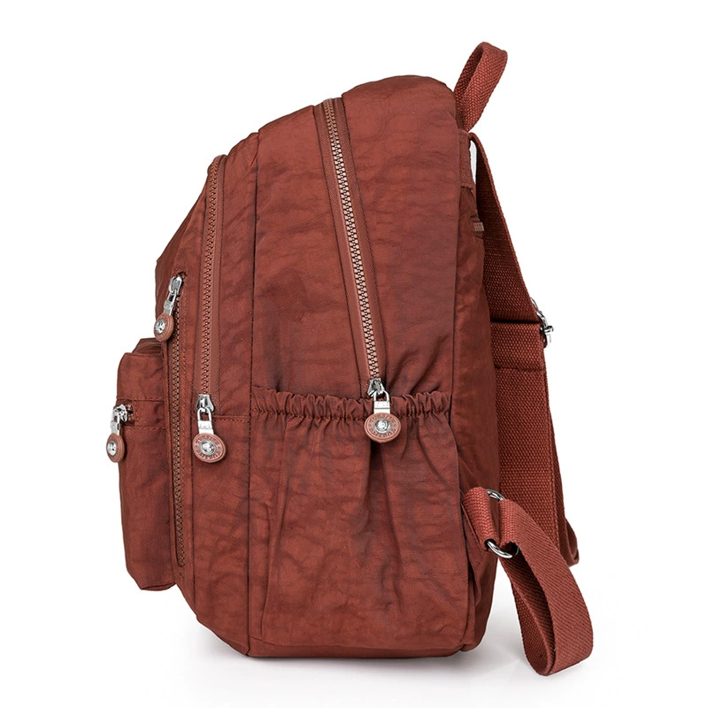 Capacious backpack, trend water repellent nylon school bag for traveling