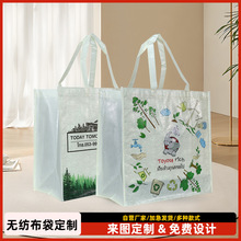 厂家新款车缝PP编织袋无纺布覆膜袋展会宣传无纺布购物袋定做logo