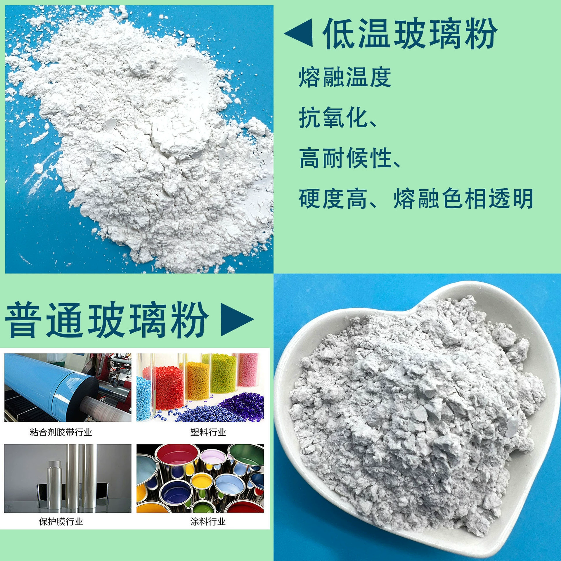 Производитель поставляет бессвинцовый низкотемпературный стеклянный порошок для герметизации полупроводникового стеклянного порошка Промышленный стеклянный порошок различные спецификации