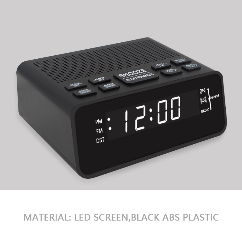 Digital Led Alarm Clock With Dual Am Fm Radio For Bedside_voghion.com
