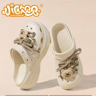 Small Obeibei EVA super light new couple fashion baotou hole shoes women wear non-slip baotou shoes wholesale